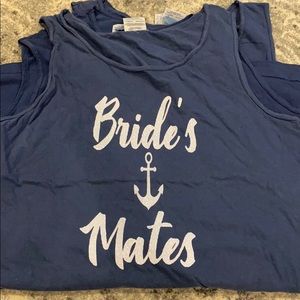 Lot of bridesmaids tanks. 1-M, 1-L, 2-XL